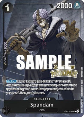 Spandam (Online Regional 2023) [Participant] (OP03-086) One Piece Promotion Cards Foil