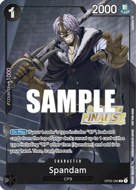 Spandam (Offline Regional 2023) [Finalist] (OP03-086) One Piece Promotion Cards Foil