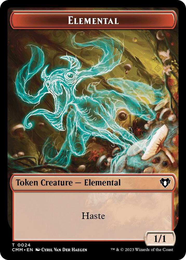 Elemental (0024) // Elf Druid Double-Sided Token