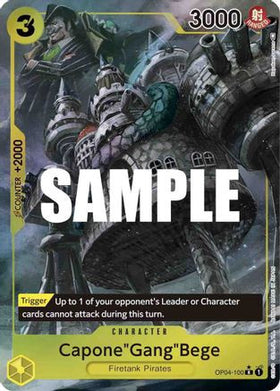 Capone"Gang"Bege (Alternate Art) (OP04-100) Kingdoms of Intrigue Foil