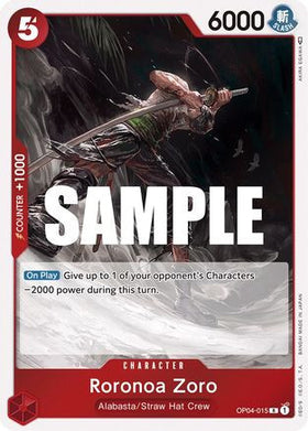 Roronoa Zoro (OP04-015) Kingdoms of Intrigue Foil
