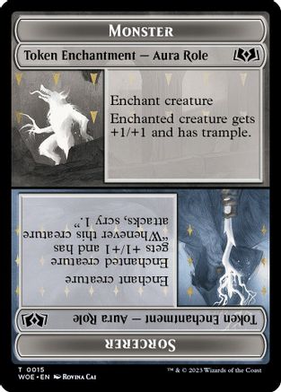 Monster Role / Sorcerer Role // Royal Role / Young Hero Role Double-Sided Token