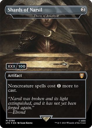 Shards of Narsil - Thorn of Amethyst (Borderless) (Serial Numbered)
