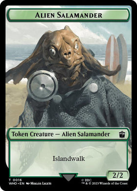 Alien Salamander // Alien Insect Double-Sided Token