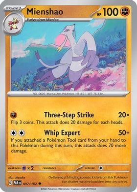 Mienshao - 097/182 97 - SV04 Paradox Rift Reverse Holofoil