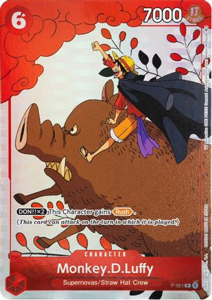 Monkey.D.Luffy (Gift Collection 2023) (P-001) One Piece Promotion Cards Foil