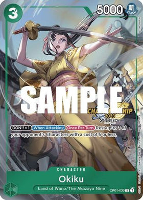 Okiku (CS 2023 Celebration Pack) (OP01-035) One Piece Promotion Cards Foil