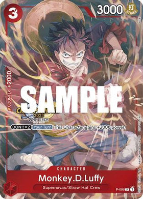 Monkey.D.Luffy (006) (CS 2023 Celebration Pack) (P-006) One Piece Promotion Cards Foil