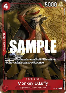 Monkey.D.Luffy (007) (CS 2023 Celebration Pack) (P-007) One Piece Promotion Cards Foil