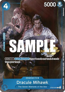 Dracule Mihawk (CS 2023 Celebration Pack) (ST03-005) One Piece Promotion Cards Foil