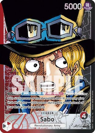 Sabo (001) (Alternate Art) (OP05-001) Awakening of the New Era Foil