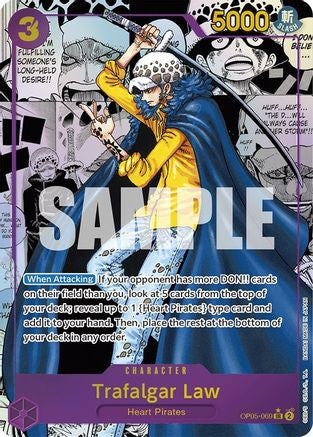 Trafalgar Law (069) (Alternate Art) (Manga) (OP05-069) Awakening of the New Era Foil
