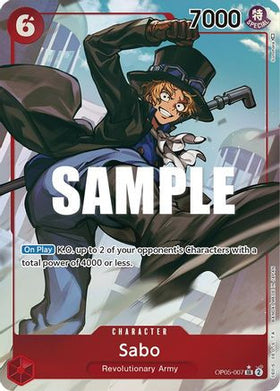 Sabo (007) (Alternate Art) (OP05-007) Awakening of the New Era Foil