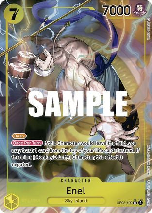 Enel (100) (Alternate Art) (OP05-100) Awakening of the New Era Foil