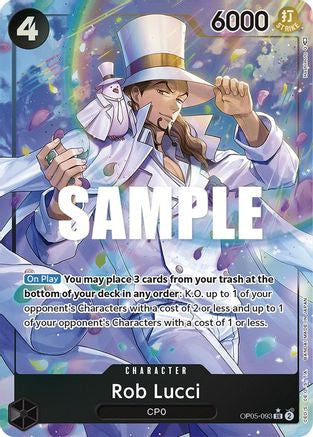 Rob Lucci (093) (Alternate Art) (OP05-093) Awakening of the New Era Foil