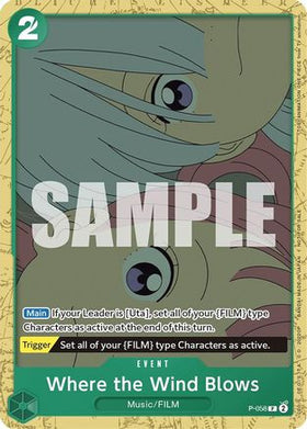 Where the Wind Blows (Starter Deck 11: Uta Deck Battle) (P-058) One Piece Promotion Cards