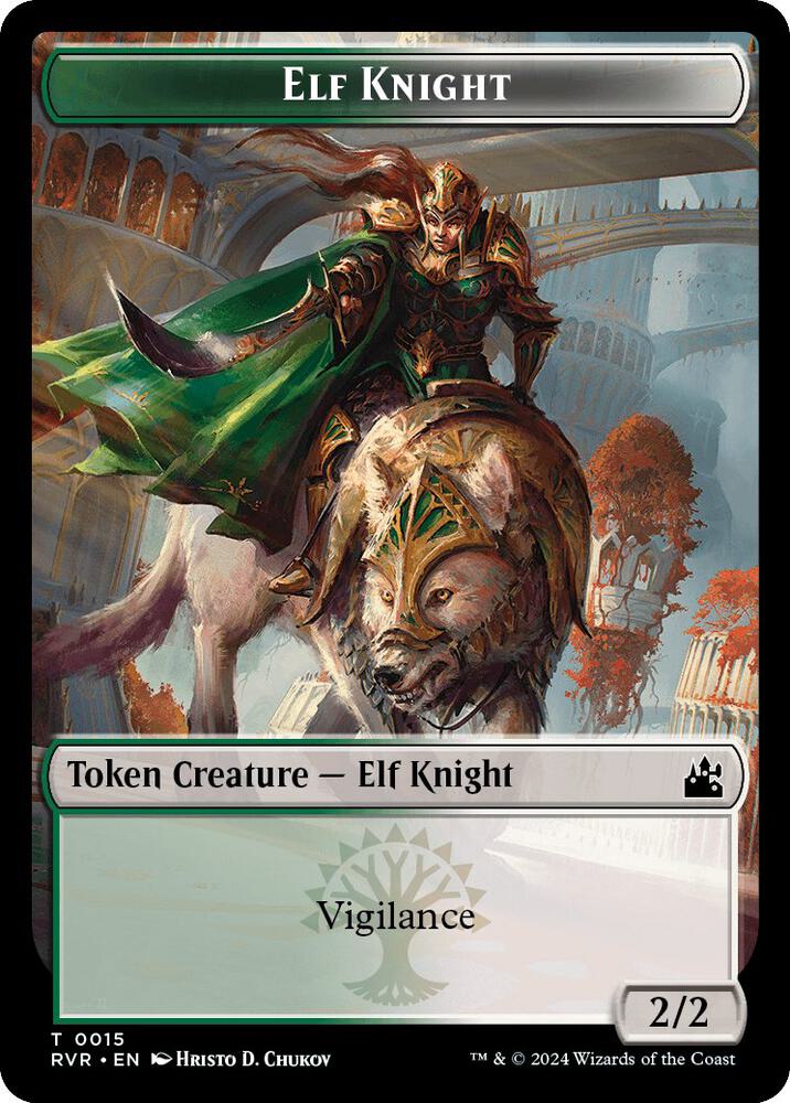 Elf Knight // Voja Double-Sided Token