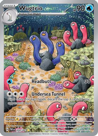 Wugtrio 224 - SV Paldean Fates Holofoil (LP)