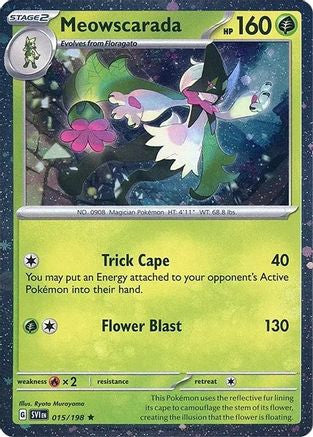 Meowscarada - 015/198 (Cosmos Holo) 15 - Miscellaneous Cards Products Holofoil