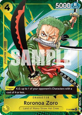 Roronoa Zoro (Event Pack Vol. 3) (P-042) One Piece Promotion Cards Foil