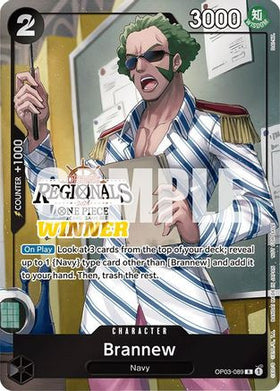 Brannew (Offline Regional 2024) [Winner] (OP03-089) One Piece Promotion Cards