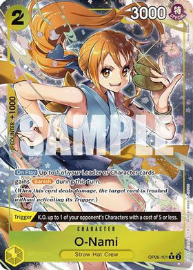 O-Nami (Alternate Art) (OP06-101) Wings of the Captain Foil
