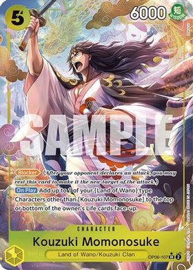 Kouzuki Momonosuke (Alternate Art) (OP06-107) Wings of the Captain Foil