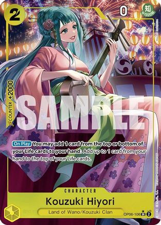 Kouzuki Hiyori (Alternate Art) (OP06-106) Wings of the Captain Foil