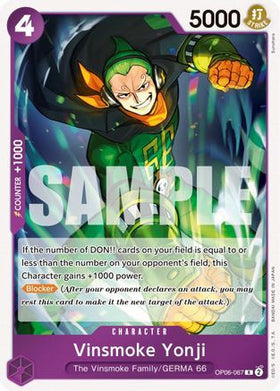 Vinsmoke Yonji (OP06-067) Wings of the Captain Foil