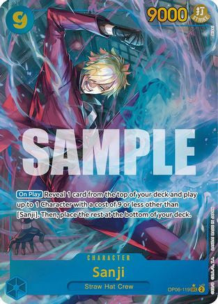 Sanji (Alternate Art) (OP06-119) Wings of the Captain Foil