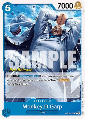 Monkey.D.Garp (OP06-055) Wings of the Captain Pre-Release Cards