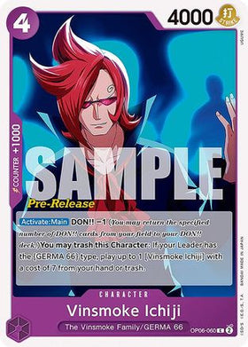 Vinsmoke Ichiji (060) (OP06-060) Wings of the Captain Pre-Release Cards
