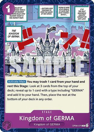 Kingdom of GERMA (OP06-079) Wings of the Captain Pre-Release Cards
