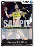 Jigoro of the Wind (OP06-084) Wings of the Captain Pre-Release Cards
