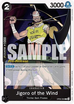 Jigoro of the Wind (OP06-084) Wings of the Captain Pre-Release Cards