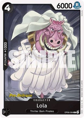 Lola (OP06-094) Wings of the Captain Pre-Release Cards
