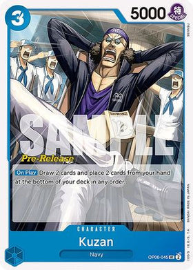Kuzan (OP06-045) Wings of the Captain Pre-Release Cards