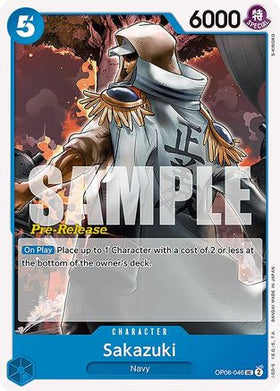Sakazuki (OP06-046) Wings of the Captain Pre-Release Cards