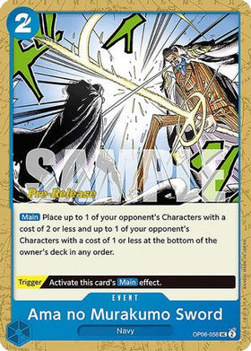 Ama no Murakumo Sword (OP06-056) Wings of the Captain Pre-Release Cards