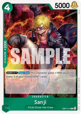 Sanji (EB01-014) Extra Booster: Memorial Collection Foil