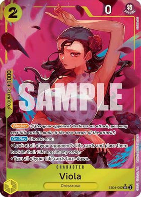 Viola (Alternate Art) (EB01-052) Extra Booster: Memorial Collection Foil
