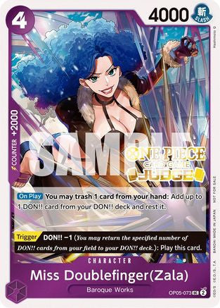 Miss Doublefinger(Zala) (Judge Pack Vol. 3) (OP05-073) One Piece Promotion Cards Foil