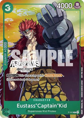 Eustass"Captain"Kid (Online Regional 2024 Vol. 2) [Participant] (P-003) One Piece Promotion Cards Foil