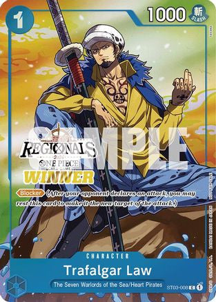 Trafalgar Law (Offline Regional 2024 Vol. 2) [Winner] (ST03-008) One Piece Promotion Cards