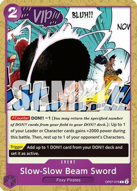 Slow-Slow Beam Sword (OP07-076) 500 Years in the Future