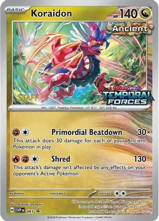 Koraidon - 091 [Staff] 91 - SV Scarlet Violet Promo Cards Holofoil