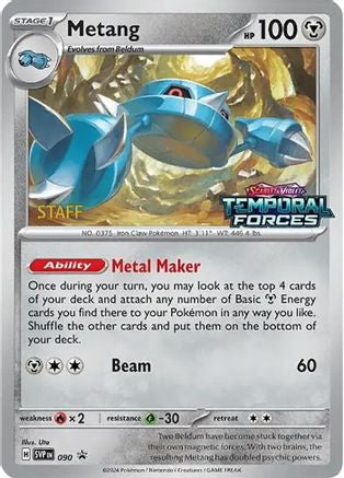 Metang - 090 [Staff] 90 - SV Scarlet Violet Promo Cards Holofoil
