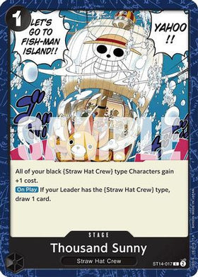 Thousand Sunny (ST14-017) Starter Deck 14: 3D2Y