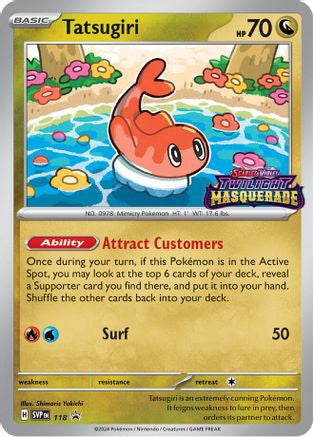Tatsugiri 118 - SV Scarlet Violet Promo Cards Holofoil