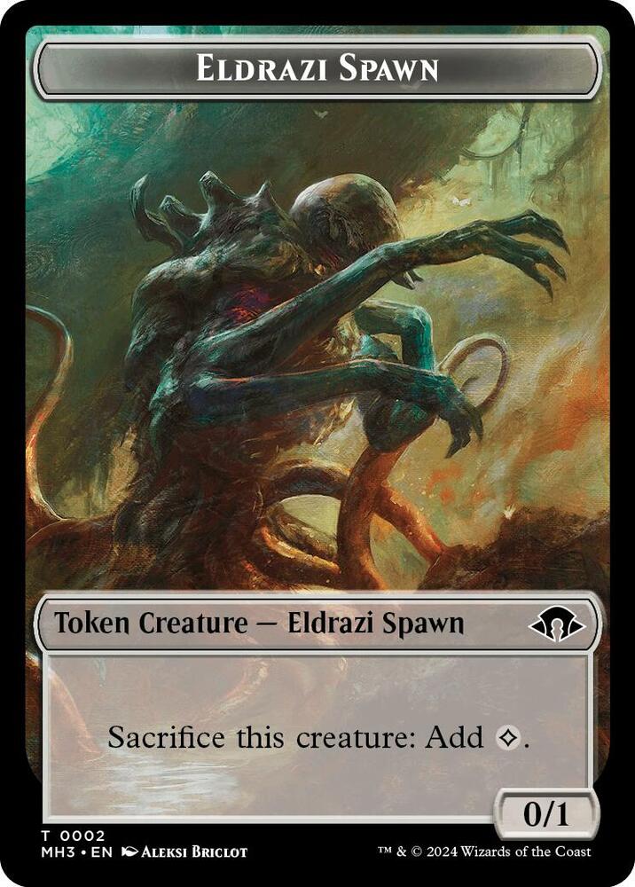 Eldrazi Spawn // Fish Double-Sided Token
